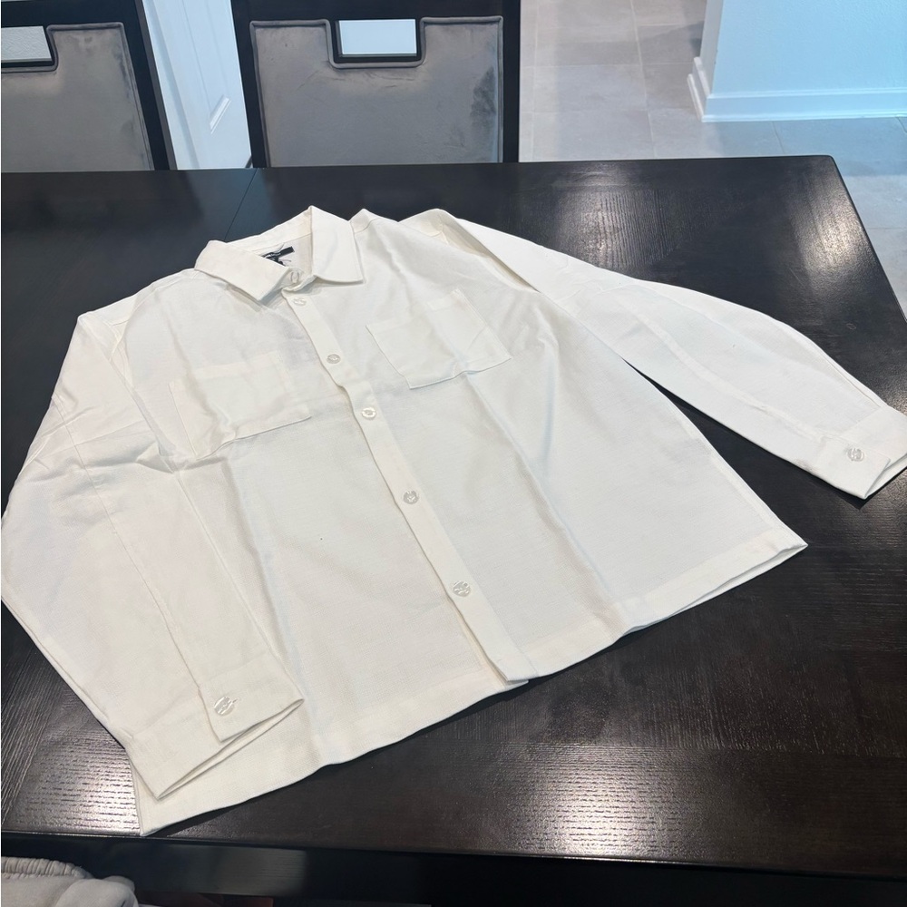 Eastman Pocket Button Up Shirt - Off White